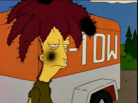 The Simpsons episode where Sideshow Bob steps onto rakes is closer to the  Apollo 11 moon landing than the current day (more in comments)