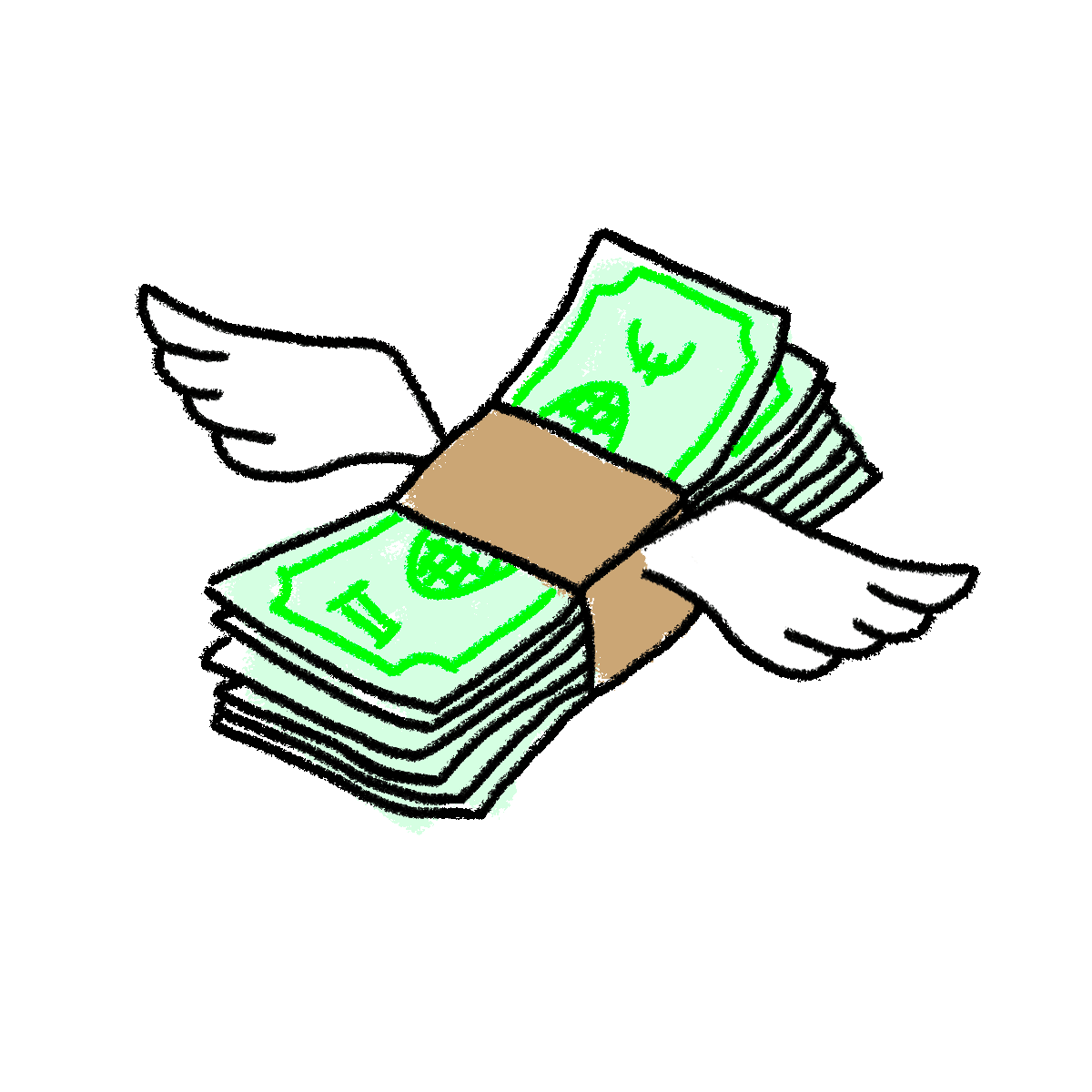 Download Gif Money Flying | PNG & GIF BASE