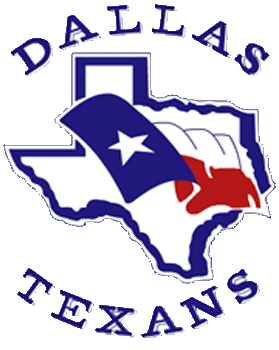 Dallas Texans Logo Primary Logo (1990-1993) - Texas Flag on Texas with script SportsLogos.Net
