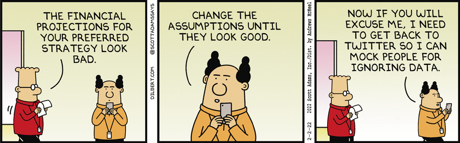 Ignoring Data - Dilbert by Scott Adams