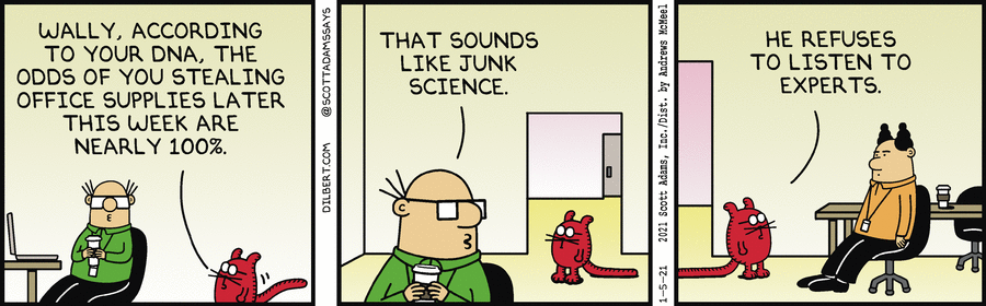Dna Says Wally Will Steal - Dilbert by Scott Adams