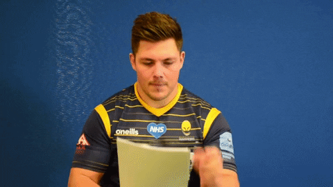 Signing Good News GIF by Worcester Warriors