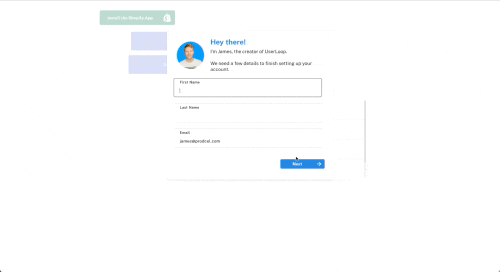 Smooth onboarding with data being saved in the background