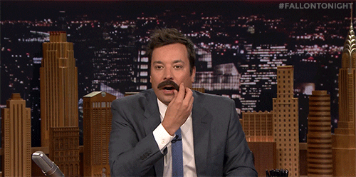 Jimmy Fallon Fake Mustache GIF by The Tonight Show Starring Jimmy Fallon