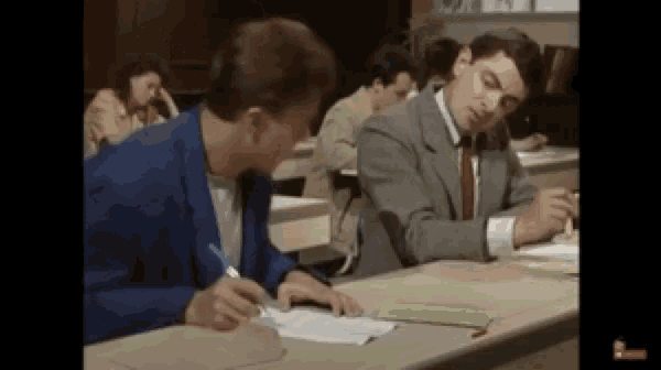 Mr Bean Exams GIF - Mr Bean Exams Cheat - Discover &amp; Share GIFs