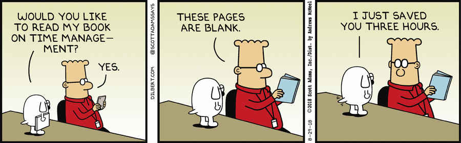 Dogbert's Time Management Book - Dilbert by Scott Adams