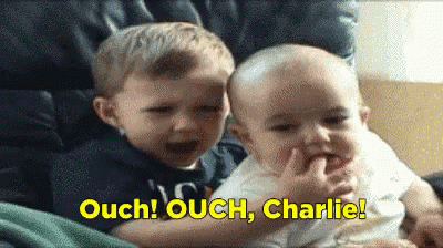 Ouch Charlie Bit My Finger GIFs | Tenor