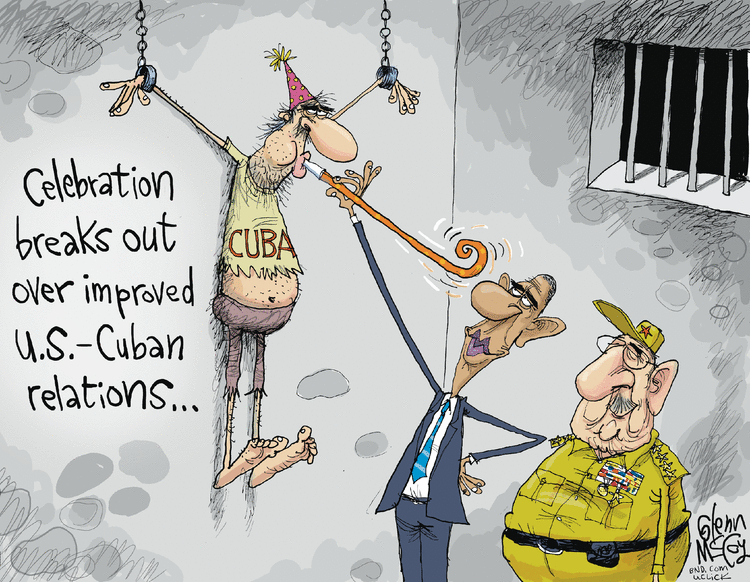 How cartoonists are tackling Obama&#39;s historic trip to Cuba - The Washington  Post