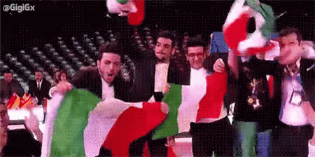 Italia! GIF - Italy Eurovision Celebrate - Discover &amp; Share GIFs