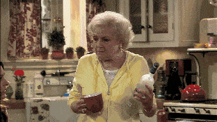 coffee drinking alcohol spike betty white GIF