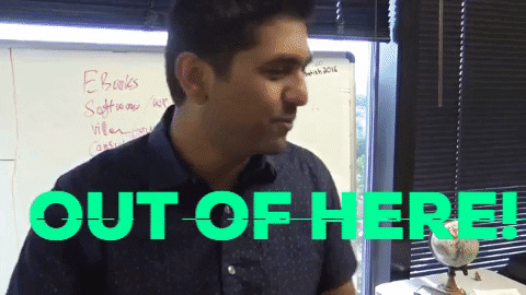 Out Of Here Goodbye GIF by Satish Gaire