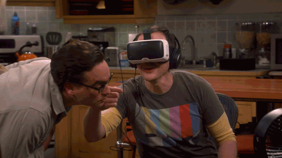 Shocked Virtual Reality GIF by CBS - Find & Share on GIPHY