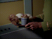 YARN | This is my chicken sandwich and coffee. | Star Trek (1966) - S02E15  The Trouble with Tribbles | Video gifs by quotes | 7a8537c3 | 紗