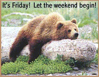 it's friday let the weekend begin bear - Friday graphics for Facebook, Tagged, Facebook, Tumblr ...
