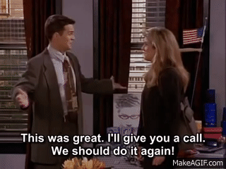 Friends - Chandler and Joanna on Make a GIF