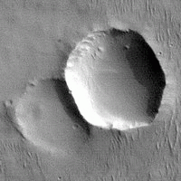 Hexagonal lobed craters