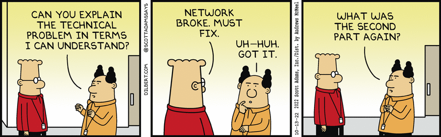 Explain Technical Problem  - Dilbert by Scott Adams