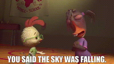 YARN | You said the sky was falling. | Chicken Little (2005) | Video gifs  by quotes | 41c78a75 | 紗