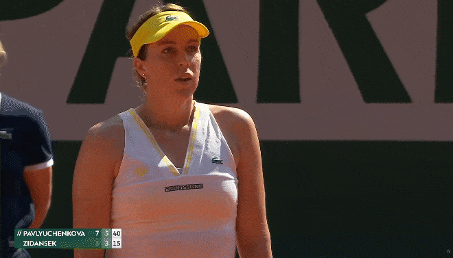 Pavlyuchenkova's too tired for a big reaction