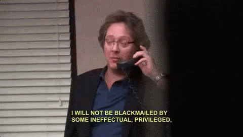 I'M The Lizard King, I Will Not Be Blackmailed GIF - Blackmail Ed Helms James  Spader - Discover & Share GIFs