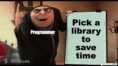 Picking a library only to realize…