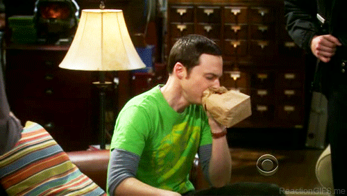 Sheldon hyperventilating panic attack Big Bang Theory | Reaction Gifs