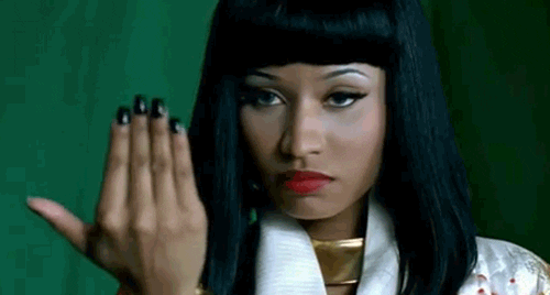 Serious Nicki Minaj GIF