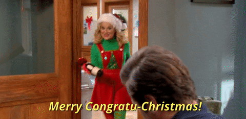 Merry Congratu Christmas GIF by NBC