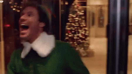 Excited Elf GIF