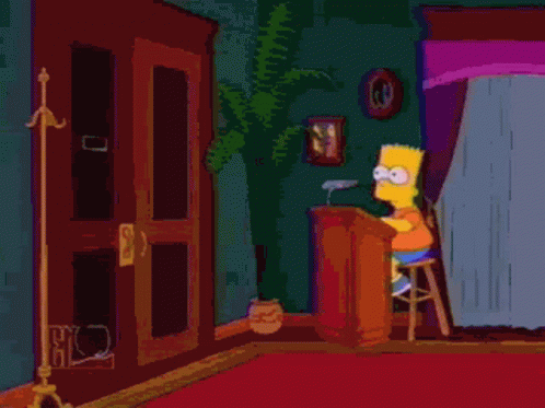 The Simpsons Enter GIF - The Simpsons Enter Leave - Discover &amp; Share GIFs
