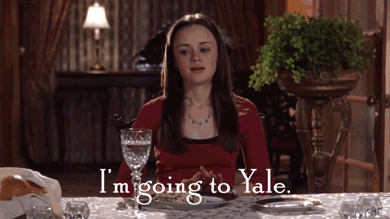 "I'm going to Yale"