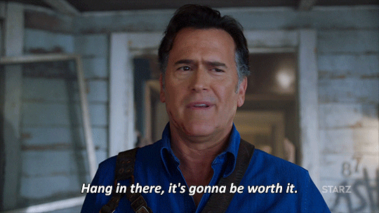 hold please bruce campbell GIF by Ash vs Evil Dead