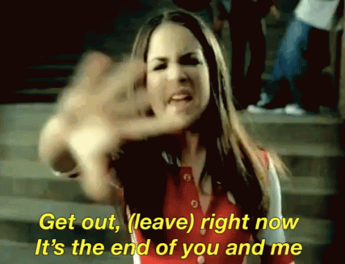 Get Out, Leave Right Now, It'S The End Of You And Me - Jojo GIF - Leave Get  Out End - Discover & Share GIFs