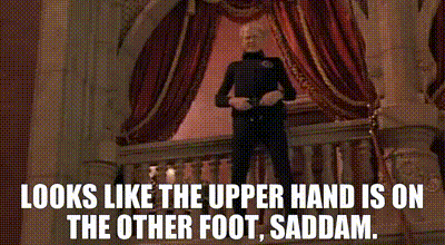 YARN | Looks like the upper hand is on the other foot, Saddam. | Hot Shots!  Part Deux (1993) Comedy | Video clips by quotes | 6dc72080 | 紗