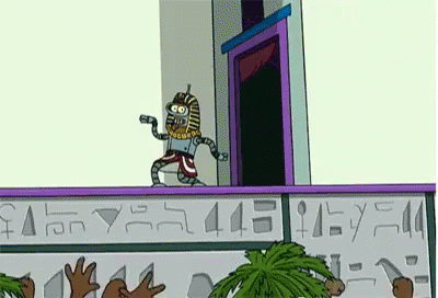 Bender Walks Like An Egyptian - Futurama GIF - Futurama Bender Egypt GIFs