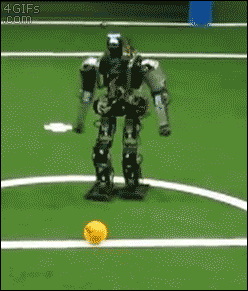 Useless attempt of kicking a ball : shittyrobots