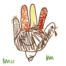 Happy November Happy Thanksgiving GIF - Happy November Happy Thanksgiving Turkey Art GIFs