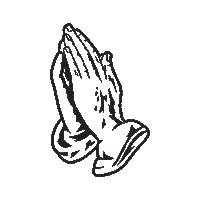 Hands Pray Sticker by P-Lo for iOS &amp; Android | GIPHY