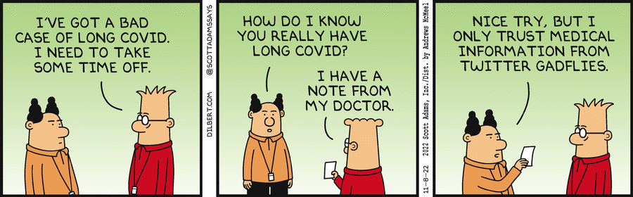 Dilbert Has Long Covid - Dilbert by Scott Adams