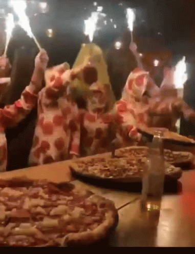 Pizza Celebrate GIF by swerk