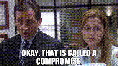 YARN | Okay. That is called a compromise. | The Office (2005) - S02E21  Conflict Resolution | Video clips by quotes | 89bf77a2 | 紗