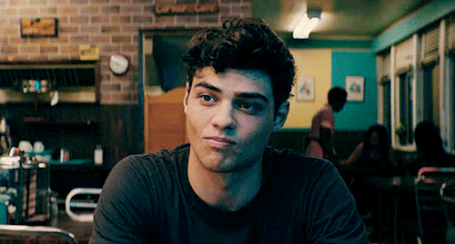 Noah Centineo smirking in the shake shop in "To All the Boys I've Loved Before" Noah Centineo smirking in the shake shop in "To All the Boys I've Loved Before"