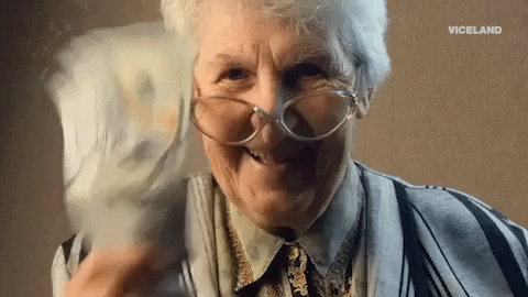 Old Lady Laughing GIF by MOST EXPENSIVEST
