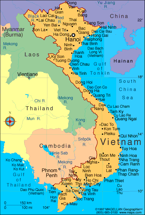 Vietnam Map | Infoplease
