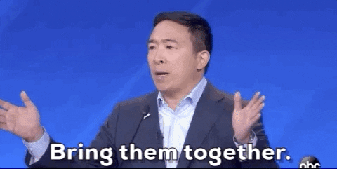 Bring Them Together Andrew Yang GIF by GIPHY News