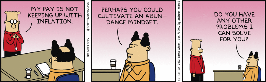 Abundance Mindset  - Dilbert by Scott Adams