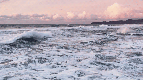 21 Serene Wave GIFs To Help You Calm Down | Ocean gif, Ocean waves, Ocean