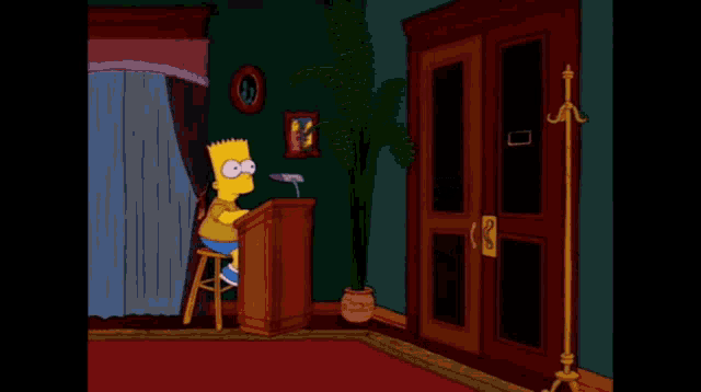 Simpsons Leaving GIF - Simpsons Leaving Entering - Discover & Share GIFs
