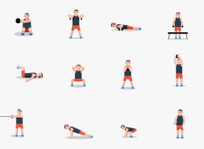 Fitness GIF Demonstrates 48 Exercises Perfect for New Year's Resolutions