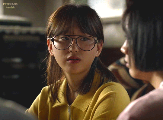 Bo-ra looks around the table at the kids, evidently aggravated at how little they know (Reply 1988)